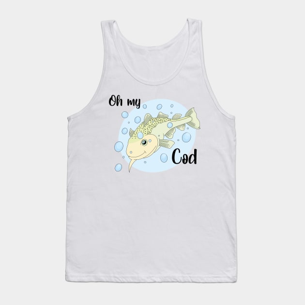 Oh My Cod Tank Top by Mamma Panda1